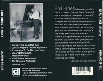 CD Earl Hines: At Home