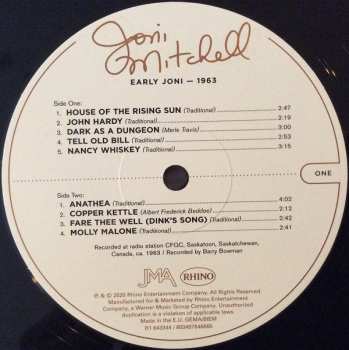 LP Joni Mitchell: Early Joni - 1963