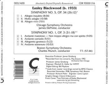 CD Easley Blackwood: Symphonies 5 & 1