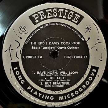 4LP/Caja Eddie "Lockjaw" Davis: Cookin' With Jaws And The Queen: The Legendary Prestige Cookbook Albums LTD