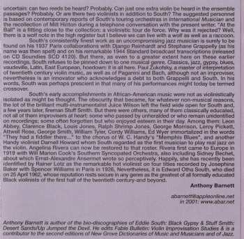 CD Eddie South: Black Gypsy (The Complete Victor, Gramophone, And ARC Recordings, 1927-1934)