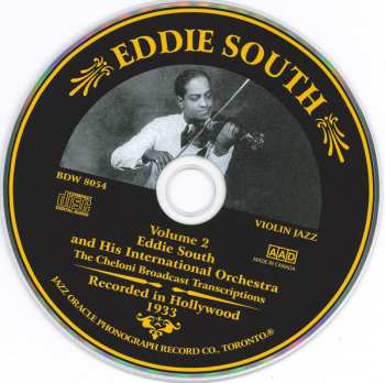 3CD Eddie South: Recorded In Hollywood, 1933 (The Cheloni Broadcast Transcriptions)