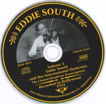 3CD Eddie South: Recorded In Hollywood, 1933 (The Cheloni Broadcast Transcriptions)