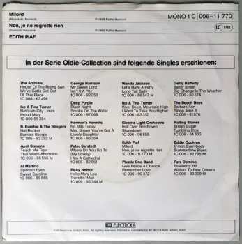 SP Edith Piaf: Milord / Non Je Ne Regrette Rien