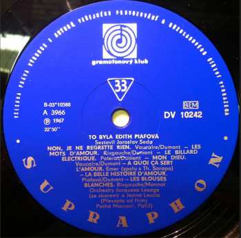 LP Edith Piaf: To Byla Edith Piafová (+ PŘÍLOHA)