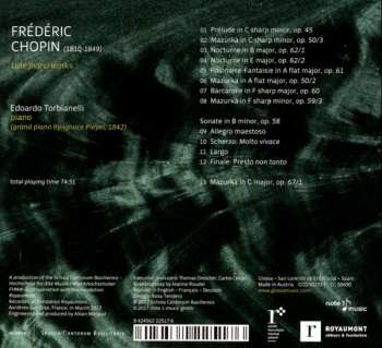 CD Frédéric Chopin: Late Piano Works