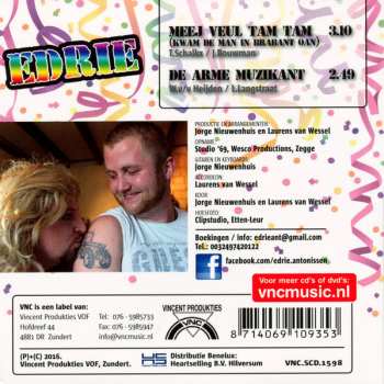 CD Edrie: Meej Veul Tam Tam (Kwam De Man In Brabant Oan)
