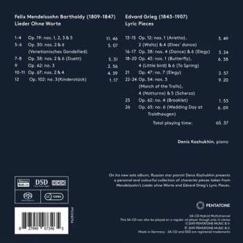 SACD Edvard Grieg: Lyric Pieces / Lieder Ohne Worte