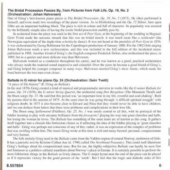 CD Edvard Grieg: Norwegian Dances • Slåtter & Ballade