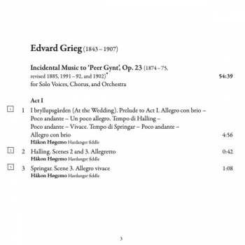 SACD Edvard Grieg: Piano Concerto; Incidental Music To 'Peer Gynt'