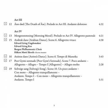 SACD Edvard Grieg: Piano Concerto; Incidental Music To 'Peer Gynt'