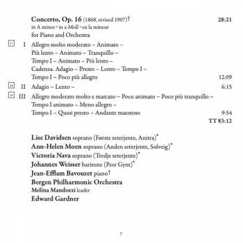 SACD Edvard Grieg: Piano Concerto; Incidental Music To 'Peer Gynt'