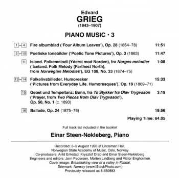 14CD Edvard Grieg: Piano Music