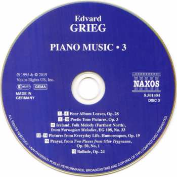 14CD Edvard Grieg: Piano Music