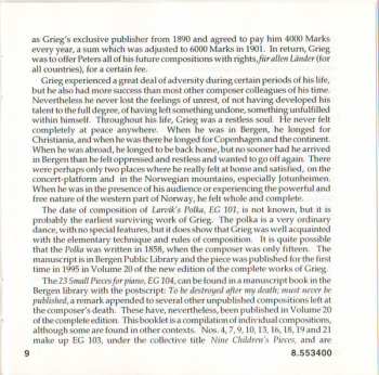 CD Edvard Grieg: Piano Music Vol. 14