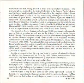 CD Edvard Grieg: Piano Music Vol. 14