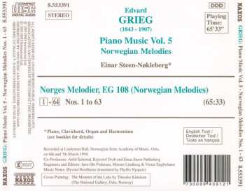 CD Edvard Grieg: Piano Music Vol. 5