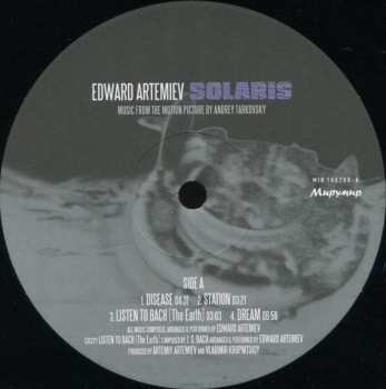 LP Эдуард Артемьев: Solaris - Music From The Motion Picture By Andrey Tarkovsky PIC