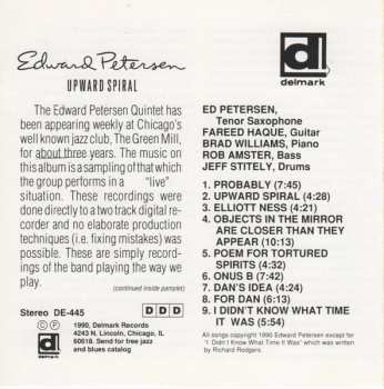 CD Ed Petersen: Upward Spiral