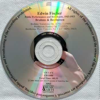 6CD/Caja Edwin Fischer: The Legacy Of A Great Pianist (Concert Performances And Broadcasts 1943-1953)