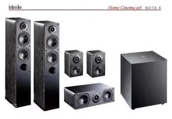 Técnica de áudio Indiana Line NOTA X Home Cinema set 5.1 Black