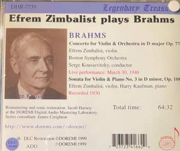 CD Johannes Brahms: Violin Concerto / Violin Sonata No.3