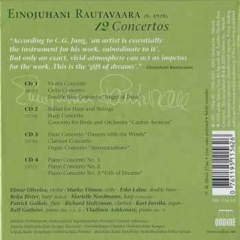 4CD/Caja Einojuhani Rautavaara: 12 Concertos