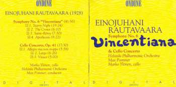 CD Einojuhani Rautavaara: Symphony No. 6 "Vincentiana" & Cello Concerto