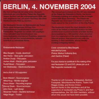 CD Einstürzende Neubauten: Palast Der Republik