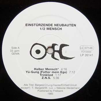 LP Einstürzende Neubauten: 1/2 Mensch