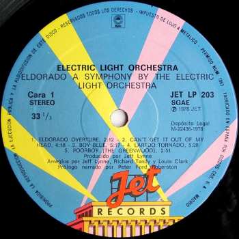 LP Electric Light Orchestra: Eldorado - A Symphony By The Electric Light Orchestra