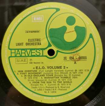 LP Electric Light Orchestra: The Light Shines On Vol 2