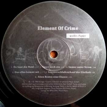 LP Element Of Crime: Weißes Papier