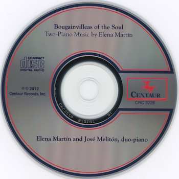 CD Elena Martín: Bougainvilleas Of The Soul | Two-Piano Music By Elena Martín