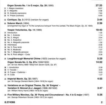 CD Sir Edward Elgar: Complete Organ Works