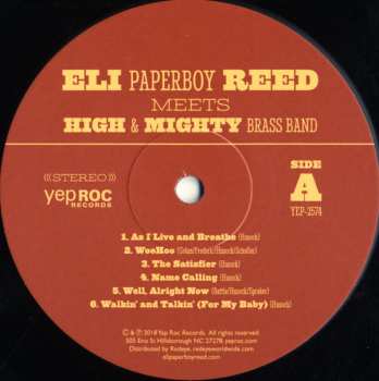 LP Eli "Paperboy" Reed: Meets High & Mighty Brass Band