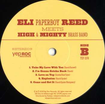 LP Eli "Paperboy" Reed: Meets High & Mighty Brass Band