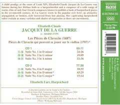 2CD Élisabeth Jacquet de La Guerre: Harpsichord Suites Nos. 1-6