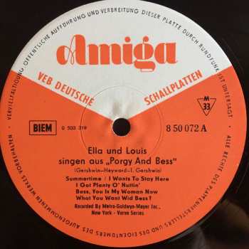 LP Louis Armstrong: Ella Und Louis Singen Aus Porgy And Bess