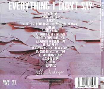 CD Ella Henderson: Everything I Didn't Say