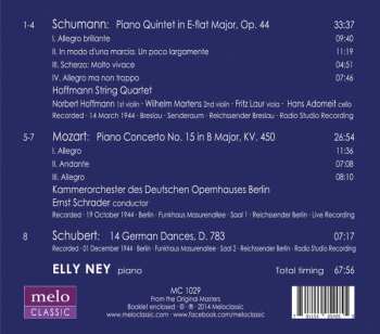 CD Robert Schumann: Piano Quintet / Piano Concerto No.15 / 14 German Dances