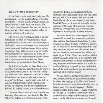 CD Elmer Bernstein: The Age Of Innocence (Original Motion Picture Soundtrack)