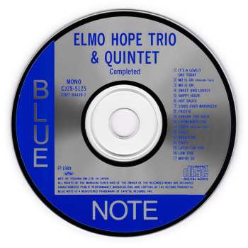 CD Elmo Hope Trio: Elmo Hope Trio & Quintet
