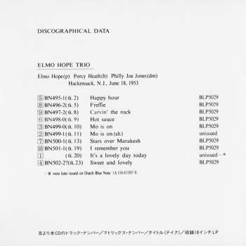 CD Elmo Hope Trio: Elmo Hope Trio & Quintet