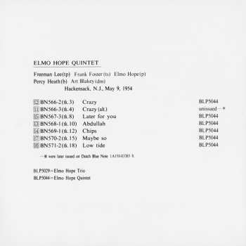 CD Elmo Hope Trio: Elmo Hope Trio & Quintet