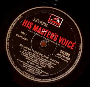 LP Elton John: Madman Across The Water (INDIA)