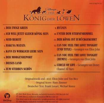 CD Elton John: Der König Der Löwen (Sonderausgabe)