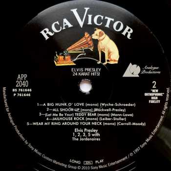 3LP Elvis Presley: 24 Karat Hits!
