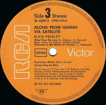 2LP Elvis Presley: Aloha From Hawaii Via Satellite
