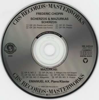 CD Frédéric Chopin: Scherzos & Mazurkas